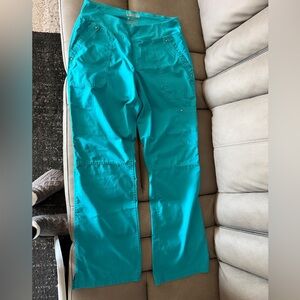 Teal Purple Label Yoga Medium Tall scrub bottoms